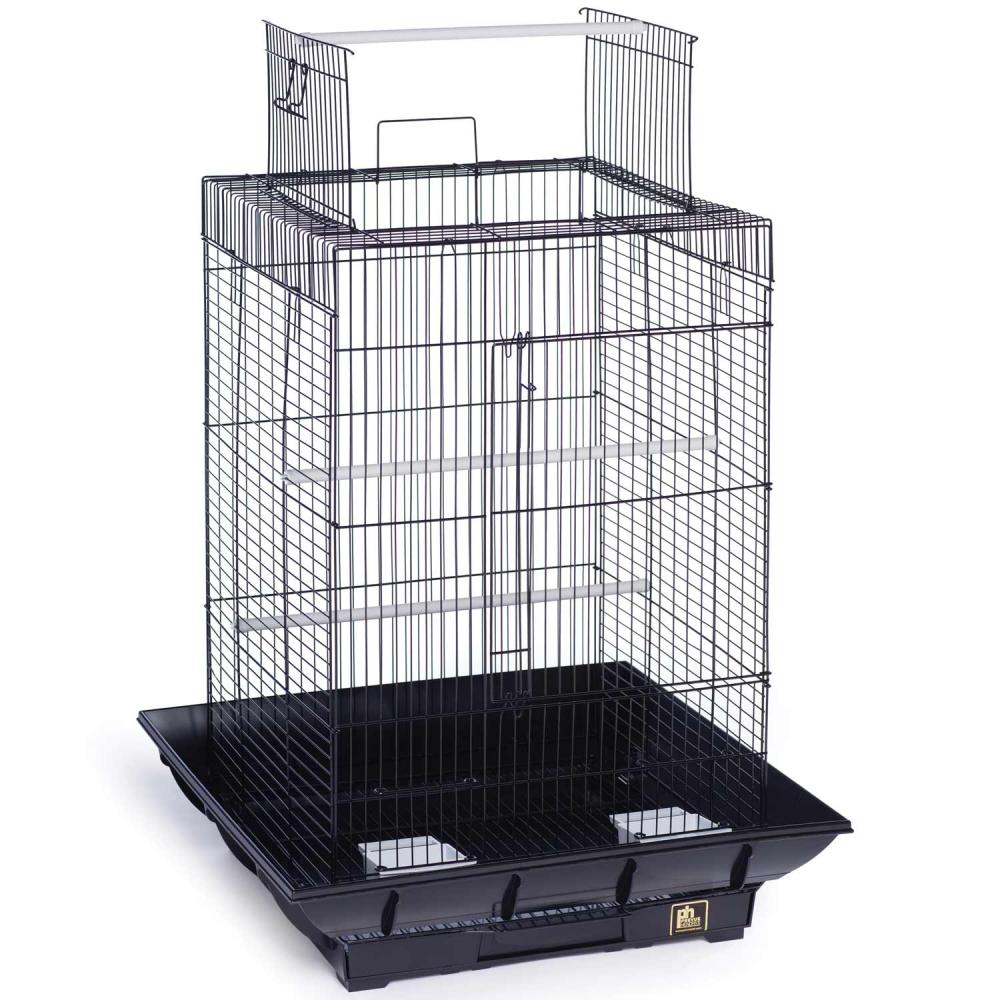 Clean Life Play Top Bird Cage - Red & Black