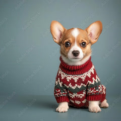 Turtle Neck Knit Dog Sweater