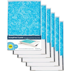 PetSafe ScoopFree Crystal Disposable Litter Tray, Fresh Scent, 6-Pack