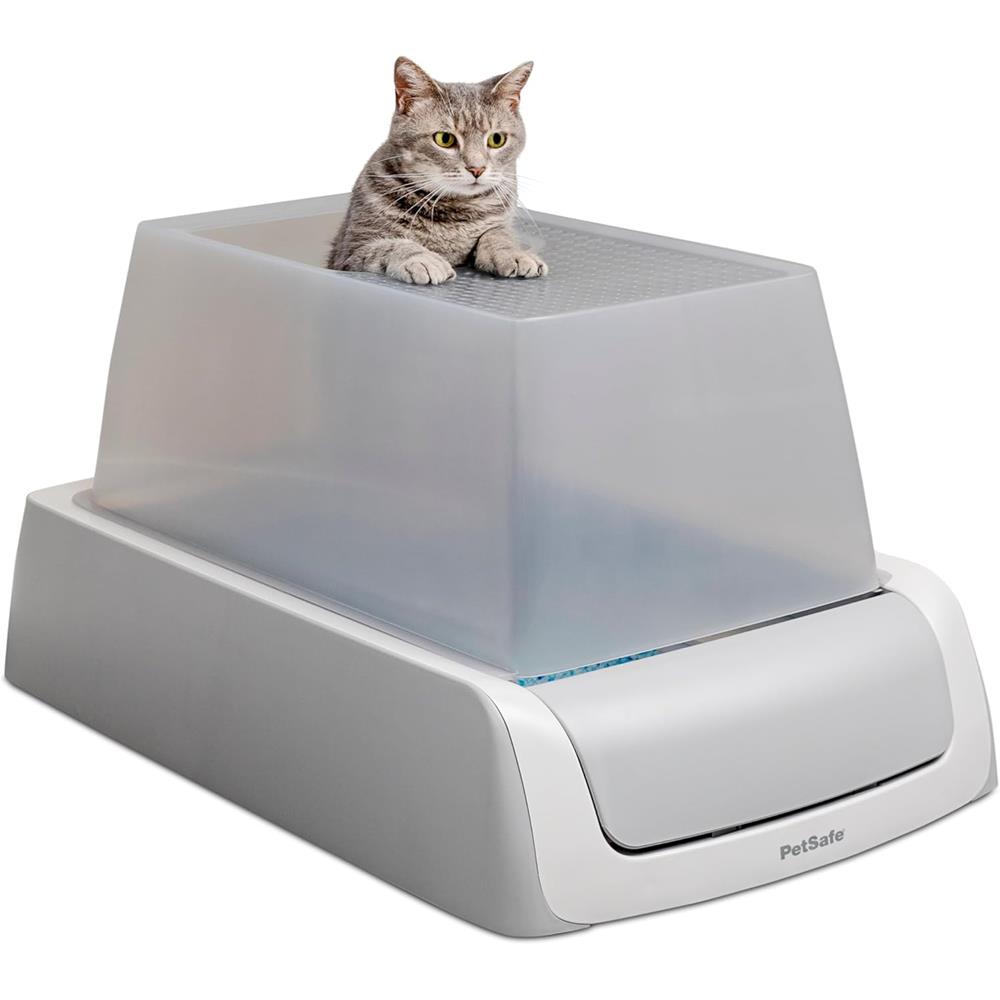 PetSafe ScoopFree Crystal Pro Self-Cleaning Litter Box, Top Entry